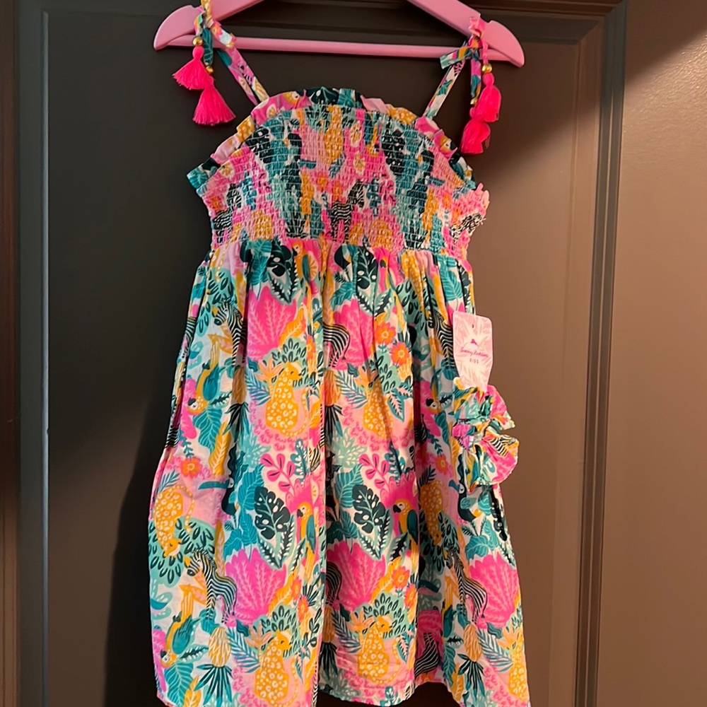 Tommy Bahama Toddler girl Dress and hair tie